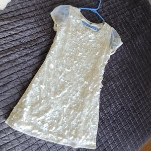 White Applique Flower Kurta